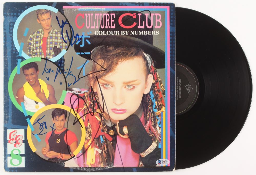 Culture Club - Colour by Numbers Vinyl Record Album Signed by (4) with ...