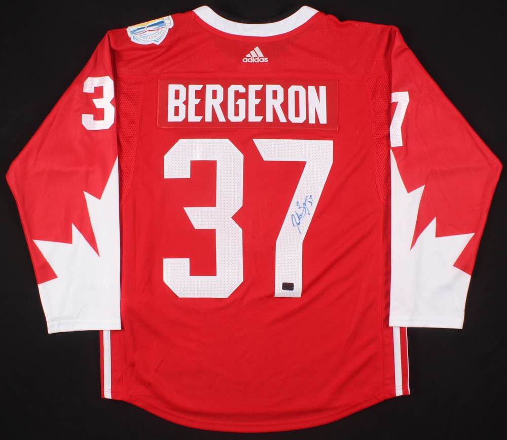 Patrice Bergeron Signed Team Canada Jersey (Your Sports Memorabilia