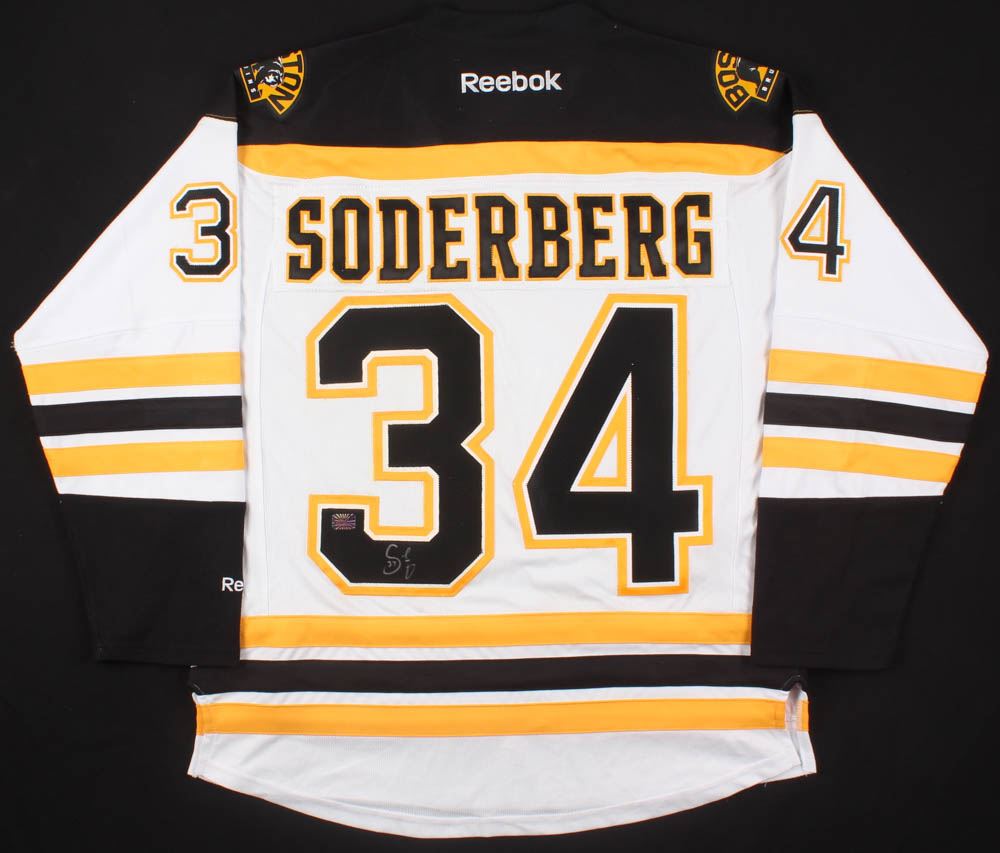 Carl Soderberg Signed Boston Bruins Jersey (Your Sports Memorabilia Store COA)