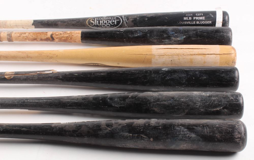 Lot of (6) Assorted GameUsed Baseball Bats