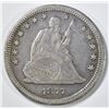 Image 1 : 1877-CC SEAT3ED LIBERTY QUARTER XF