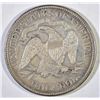 Image 2 : 1877 SEATED LIBERTY HALF DOLLAR  AU/BU