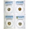 Image 1 : (4) ROOSEVELT DIMES  ALL PCGS GRADED:
