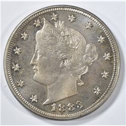 1883 WITH CENTS LIBERTY NICKEL  GEM BU