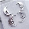 Image 2 : SILVER MOON DANGLE EARRINGS