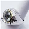 Image 3 : MEN'S GREEN AMETHYST RING SIZE 7