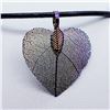 Image 1 : MULTI SHADE LEAF PENDANT NECKLACE