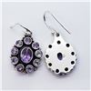 Image 4 : SILVER AMETHYST EARRINGS