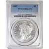 Image 1 : 1887  MORGAN DOLLAR PCGS MS-63 PL