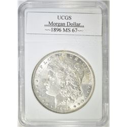 1896 MORGAN DOLLAR UCGS SUPERB GEM BU