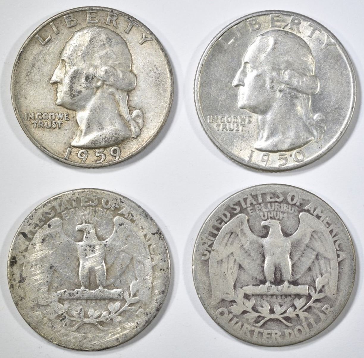 5090 SILVER WASHINGTON QUARTERS