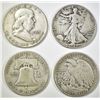 Image 2 : 20-CIRC MIXED 90% SILVER HALF DOLLARS
