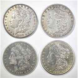 4-CIRC MORGAN DOLLARS: