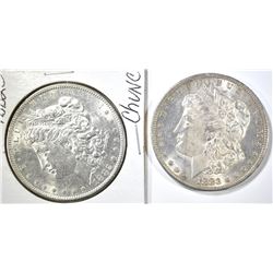 1882-S & 83-O CH BU MORGAN DOLLARS