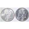 Image 1 : 1884 & 97 MORGAN DOLLARS BU