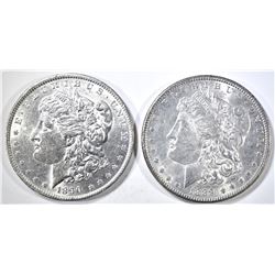 1889 & 90 MORGAN DOLLARS BU