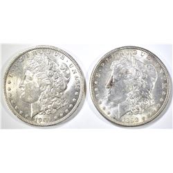 1898-O & 1901-O MORGAN DOLLARS CH BU