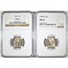 Image 1 : 1949-D & 1950-D JEFFERSON NICKELS NGC MS-66