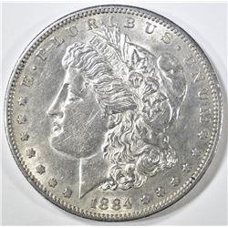 1884-S MORGAN DOLLAR  AU/BU