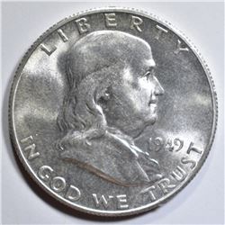 1949-S FRANKLIN HALF DOLLAR  GEM BU