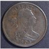 Image 1 : 1804 DRAPED BUST HALF CENT, VF/XF NICE!
