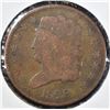 Image 1 : 1828 HALF CENT, VG/FINE