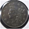 Image 1 : 1837 MATRON HEAD LARGE CENT XF