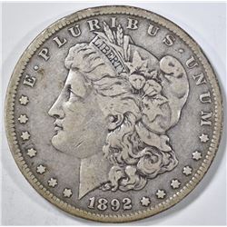 1892-S MORGAN DOLLAR VF