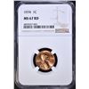 Image 1 : 1974-D LINCOLN CENT, NGC MS-67 RED