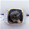 Image 4 : MEN'S SMOKEY TOPAZ RING SIZE 8