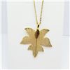 Image 2 : NATURAL LEAF PENDANT NECKLACE