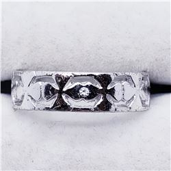 SILVER CZ RING SIZE 8.5