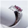 Image 4 : SILVER MEN'S RUBY CZ RING SIZE 10.5