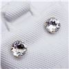 Image 2 : 10K WHITE TOPAZ EARRINGS