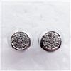 Image 1 : SILVER 16 DIAMOND STUD EARRINGS