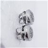 Image 3 : SILVER 16 DIAMOND STUD EARRINGS