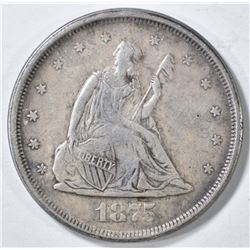 1875-S 20 CENT XF/AU