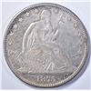 Image 1 : 1875 SEATED HALF DOLLAR, AU/BU