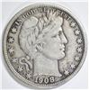 Image 1 : 1908-D BARBER HALF DOLLAR VF/XF
