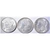 Image 1 : 1887, 89 & 96 CH BU MORGAN DOLLARS
