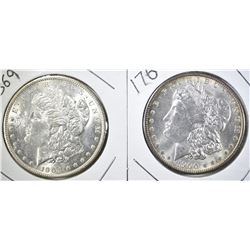 1900-O & 1904-O CH BU MORGAN DOLLARS, CH BU