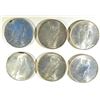 Image 2 : (5) 1922  AND 1922-D PEACE DOLLARS BU