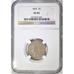 1895 LIBERTY NICKEL, NGC XF-45