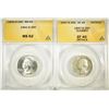 Image 1 : 2-ANACS GRADED WASHINGTON QUARTERS: