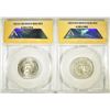 Image 2 : 2-ANACS GRADED WASHINGTON QUARTERS: