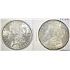 Image 1 : 1880 & 1885 MORGAN DOLLARS CH BU