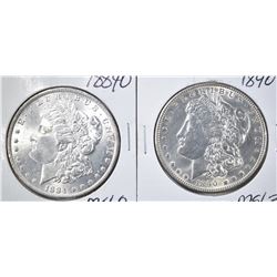1884-O & 1890 CH BU MORGAN DOLLARS