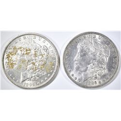 1885-O & 1896 BU MORGAN DOLLARS