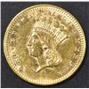Image 1 : 1861 TYPE 3 $1 GOLD BU