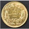 Image 2 : 1861 TYPE 3 $1 GOLD BU